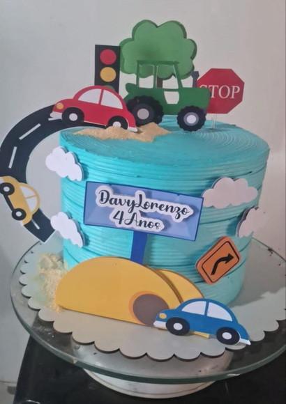 Arquivos de Corte Topo de Bolo Carrinhos Carro 3d