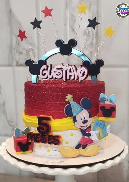 Arquivo de Corte Topo de Bolo Mickey Arco