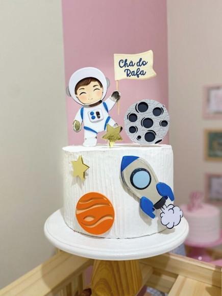 Arquivo de Corte Topo de Bolo Astronauta