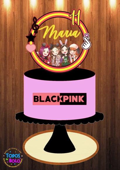 Arquivo de Corte Topo de Bolo Black Pink