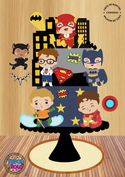 Arquivo de Corte Topo de Bolo Herois Cute