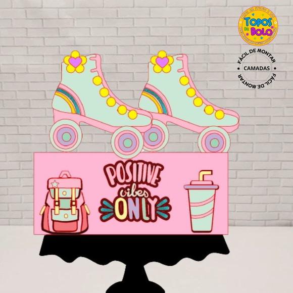 Arquivos de Corte Topo de Bolo Patins Mochila