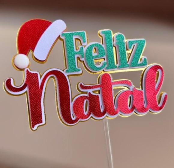 Arquivo de Corte Topo de Bolo Feliz Natal 2025 09