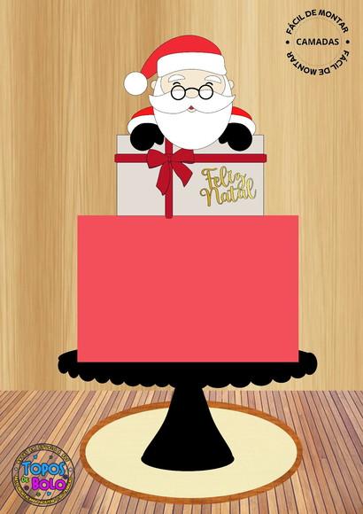 Arquivo de Corte Topo de Bolo Carta para o Papai Noel