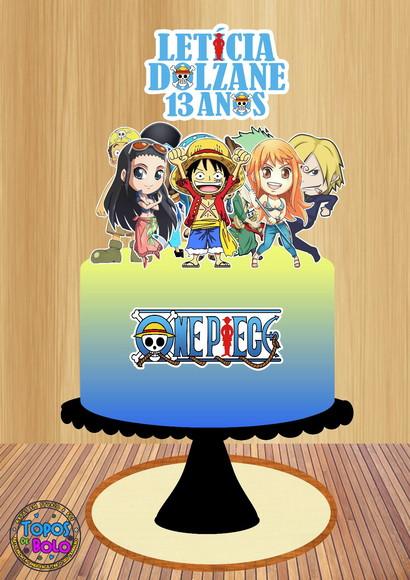 Arquivo de Corte Topo de Bolo One Piece Cute