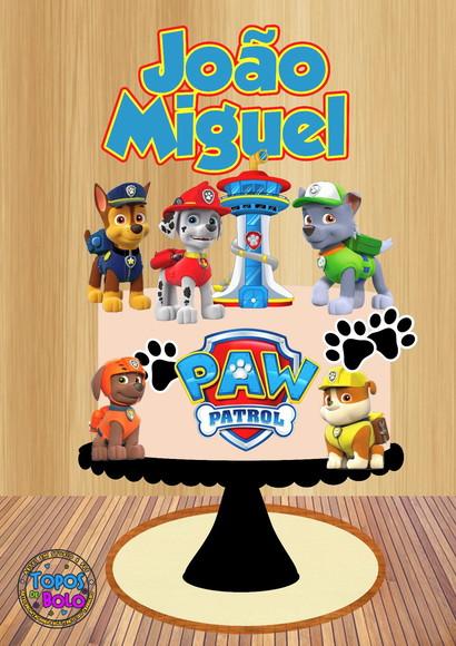 Arquivo de Corte Topo de Bolo Paw Patrol