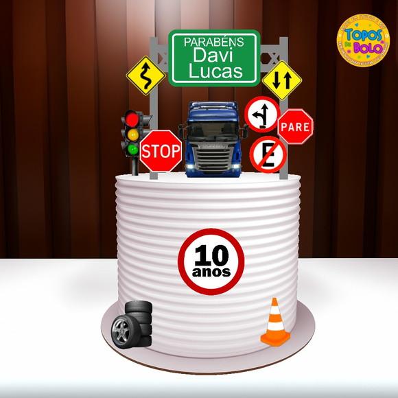 Arquivo de Corte Topo de Bolo Caminhão 03