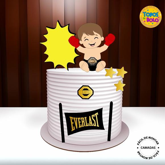 Arquivo de Corte Topo de Bolo Bebe Ufc