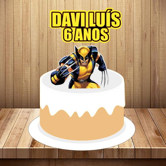 Topo de Bolo Wolverine - Arquivo Digital