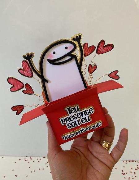 Arquivo de Corte Topo de Bolo Flork Teu Presente Sou Eu