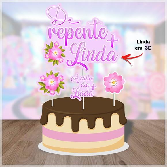 Arquivo de Corte Topo de Bolo de Repente + Linda 04