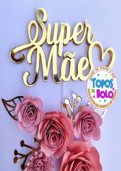 Arquivo de Corte Topo de Bolo Dia das Mãe 12