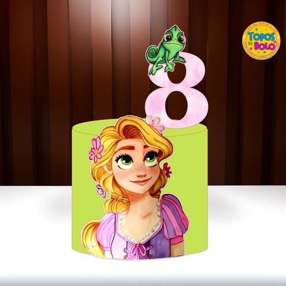 Arquivo de Corte Topo de Bolo Rapunzel