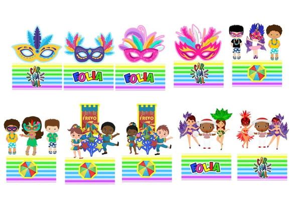 Combo 10 Topos Carnaval
