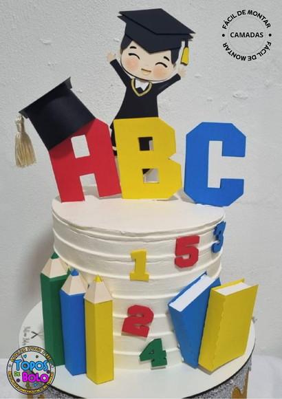 Arquivo de Corte Topo de Bolo Boneco Abc
