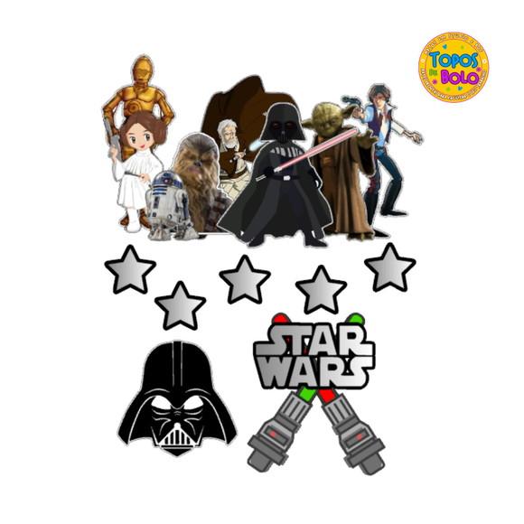 Arquivo de Corte Topo de Bolo Star Wars
