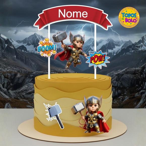 Arquivo de Corte Topo de Bolo Thor Menino Baby