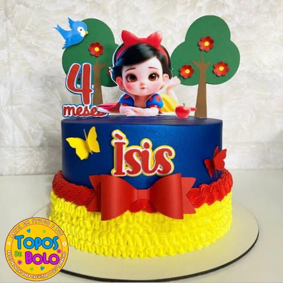 Arquivo de Corte Topo de Bolo Branca de Neve 16