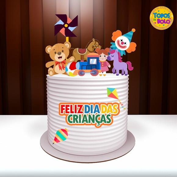 Arquivo de Corte Topo de Bolo Dia das Crianças 04