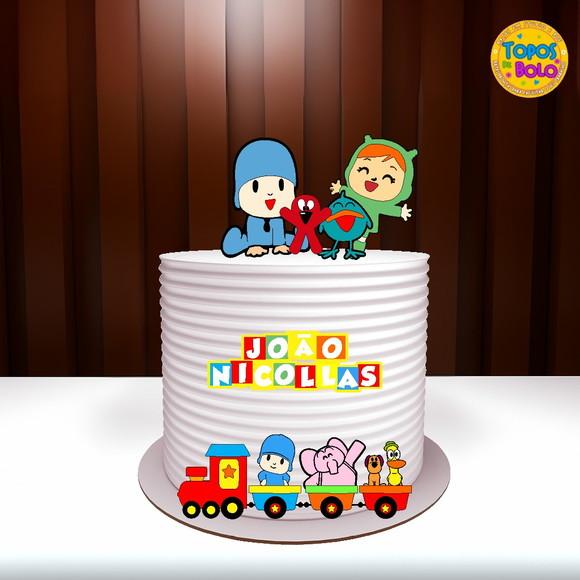 Arquivo de Corte Topo de Bolo Pocoyo 02