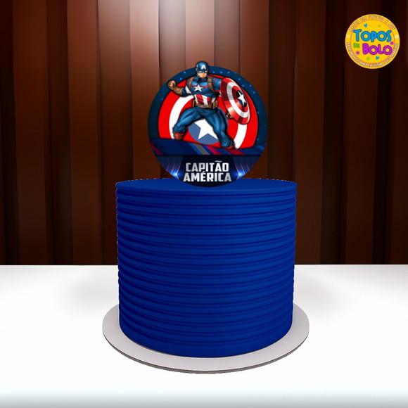 Arquivo de Corte Topo de Bolo Capitão America 06