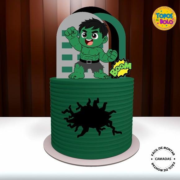 Arquivo de Corte Topo de Bolo Hulk 03