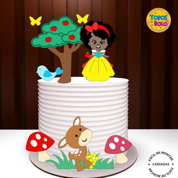 Arquivo de Corte Topo de Bolo Branca de Neve 6