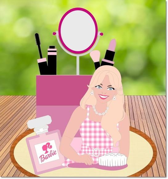 Arquivo de Corte Topo de Bolo Barbie Beleza