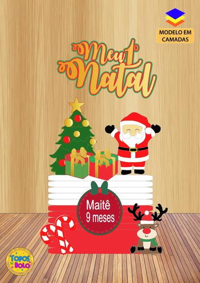 Topo de Bolo Noel Natal Feliz