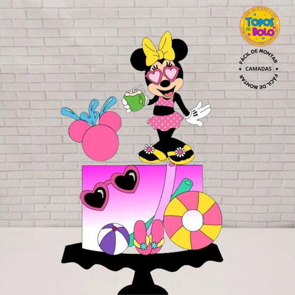Arquivo de Corte Topo de Bolo Minnie Summer