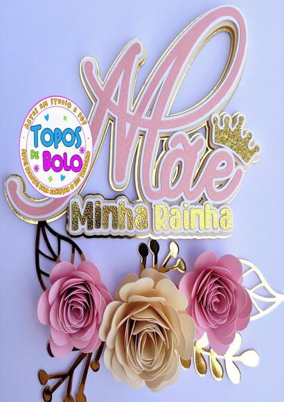 Arquivo de Corte Topo de Bolo Dia das Mãe 13