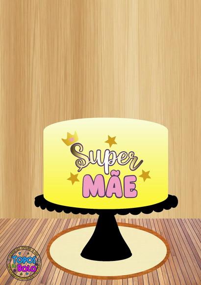 Arquivo de Corte Topo de Bolo Dia das Mãe 04