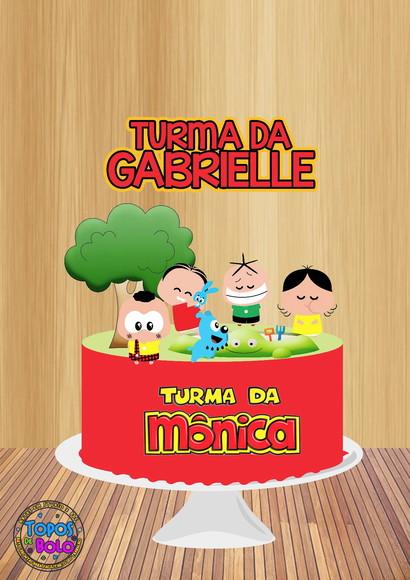 Arquivo de Corte Topo de Bolo Turma da Mônica