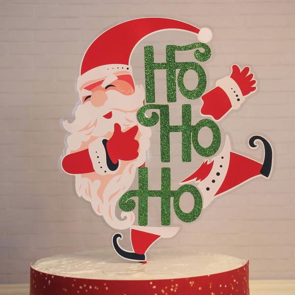 Arquivo de Corte Topo de Bolo Feliz Natal Hohoho