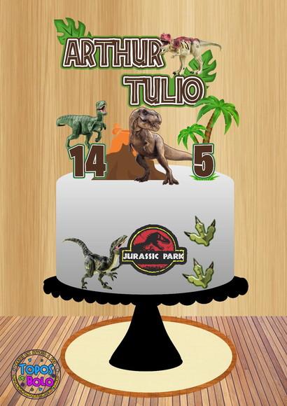 Arquivo de Corte Topo de Bolo Jurassic Park