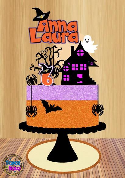 Arquivo de Corte Topo de Bolo Halloween 33