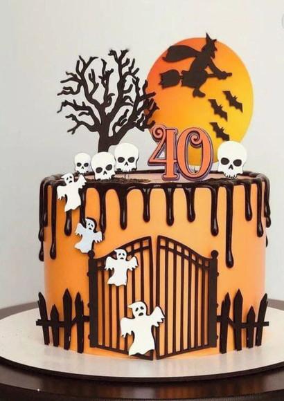 Arquivo de Corte Topo de Bolo Halloween 24