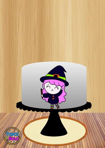 Arquivo de Corte Topo de Bolo Halloween 16