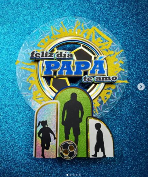 Arquivo de Corte Topo de Bolo Feliz Dia Papá Futbol