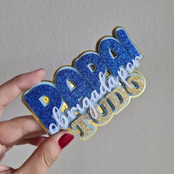 Arquivo de Corte Topo de Bolo Feliz Dia dos Pai 05