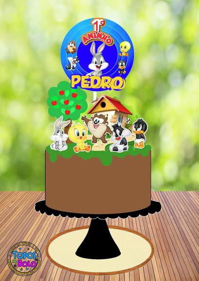Arquivo de Corte Topo de Bolo Looney Tunes