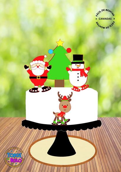Arquivo de Corte Topo de Bolo Natal