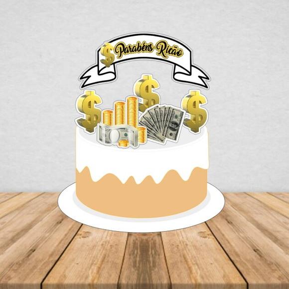 Topo de Bolo Parabéns Ricão - Arquivo Digital