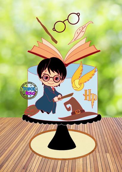 Topo de Bolo Harry Potter- Arquivo Digital