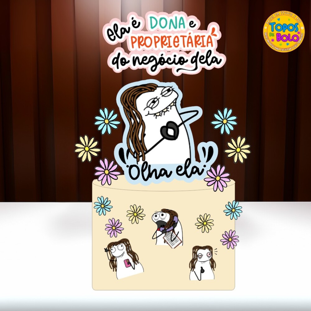 Arquivo de Corte Topo de Bolo Flork Proprietaria