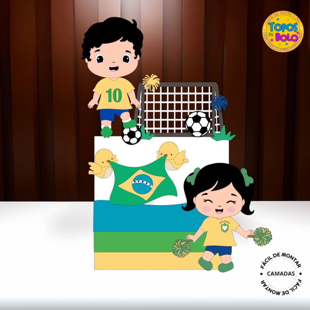 Arquivo de Corte Topo de Bolo Copa Do Mundo 09