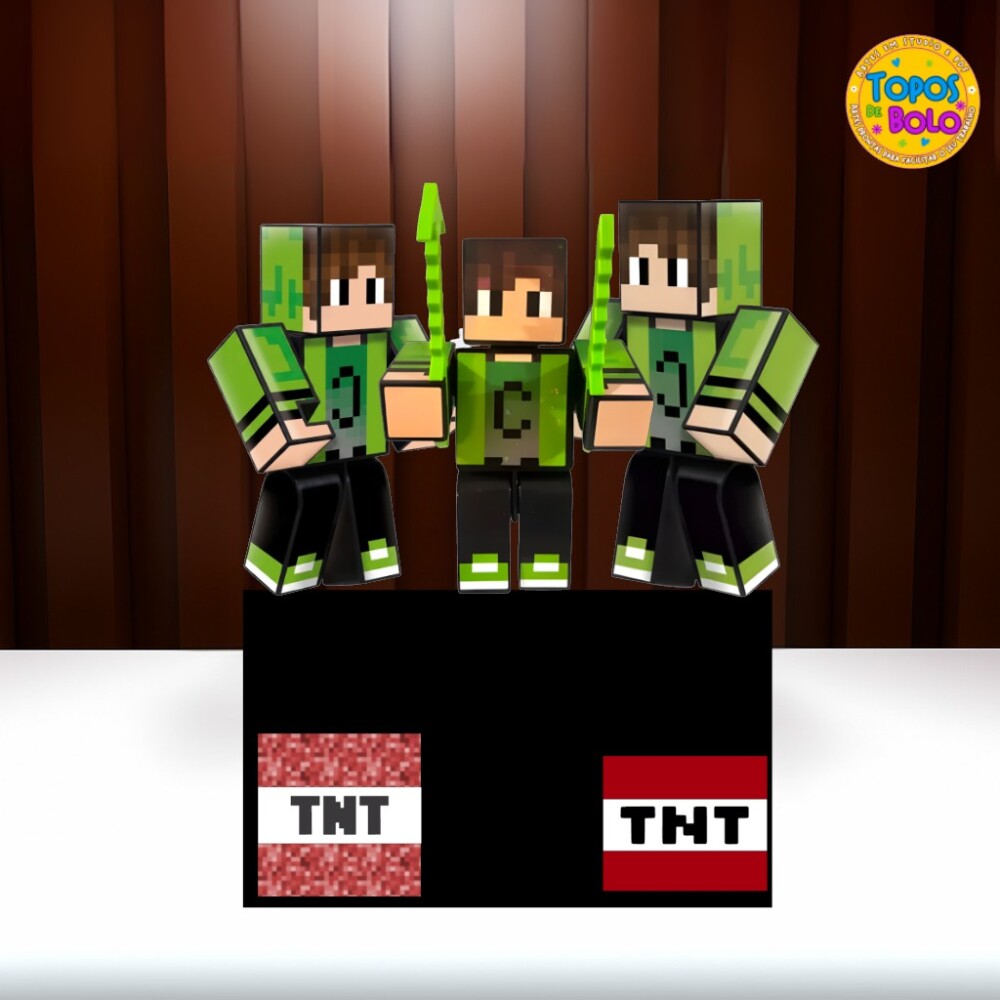 Arquivo de Corte Topo de Bolo Minecraft 01