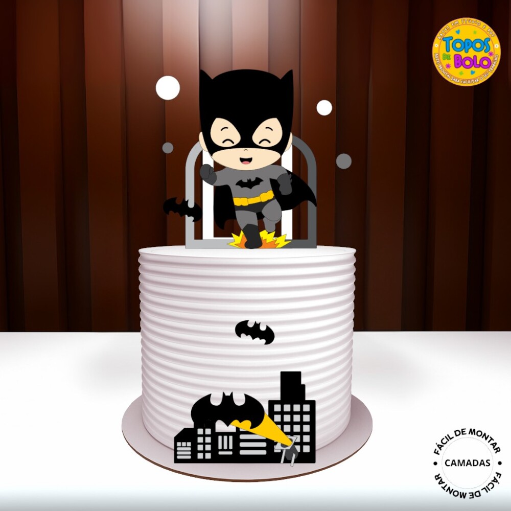 Arquivo de Corte Topo de Bolo Batman 06