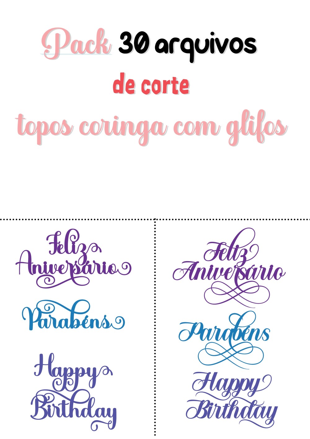 Kit 30 Topos Coringa