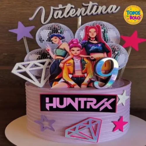 Arquivo de Corte Topo de Bolo Guerreiras do K-pop 05